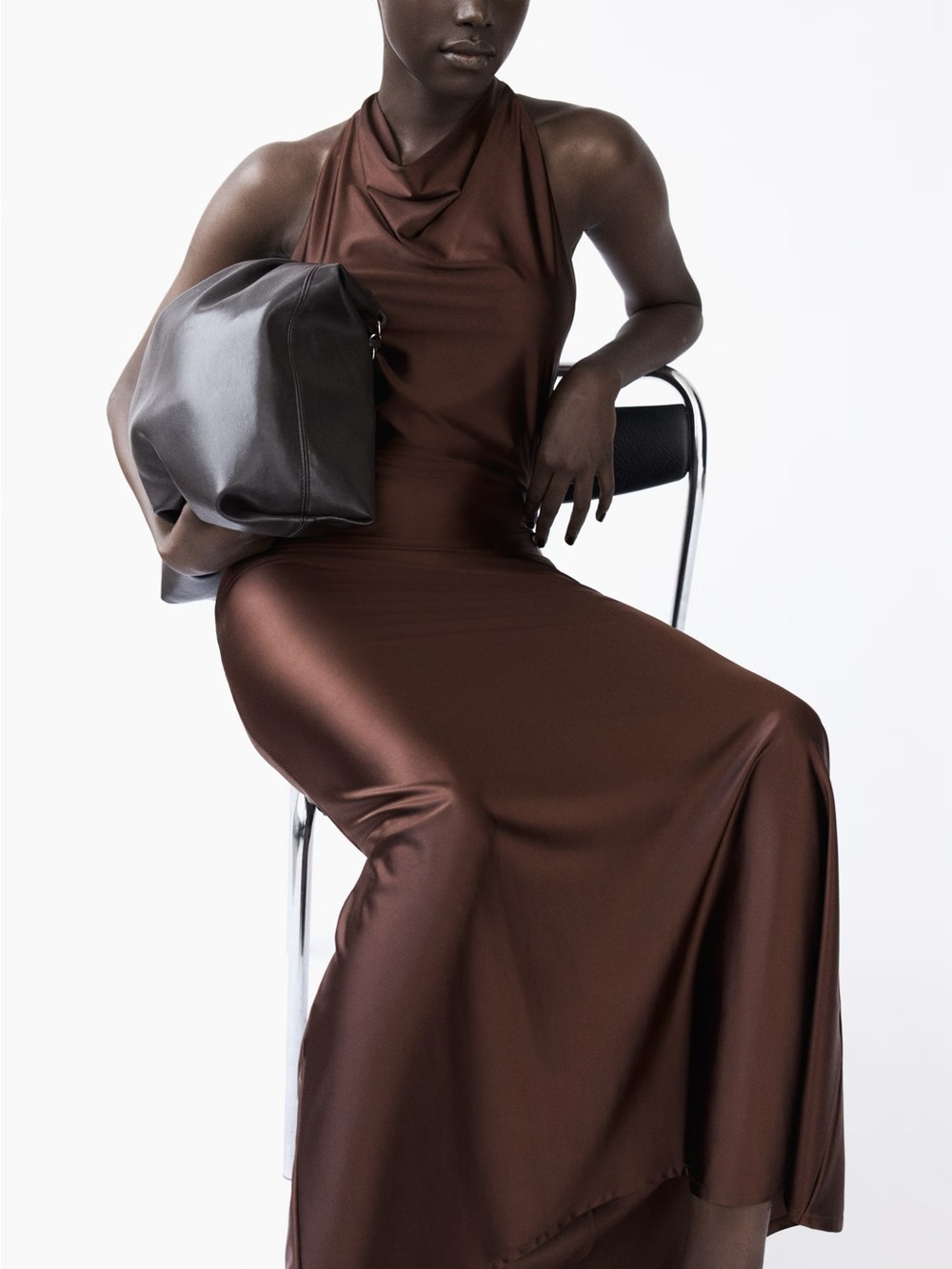 H&M Cowl-Neck Maxi Dress NWT